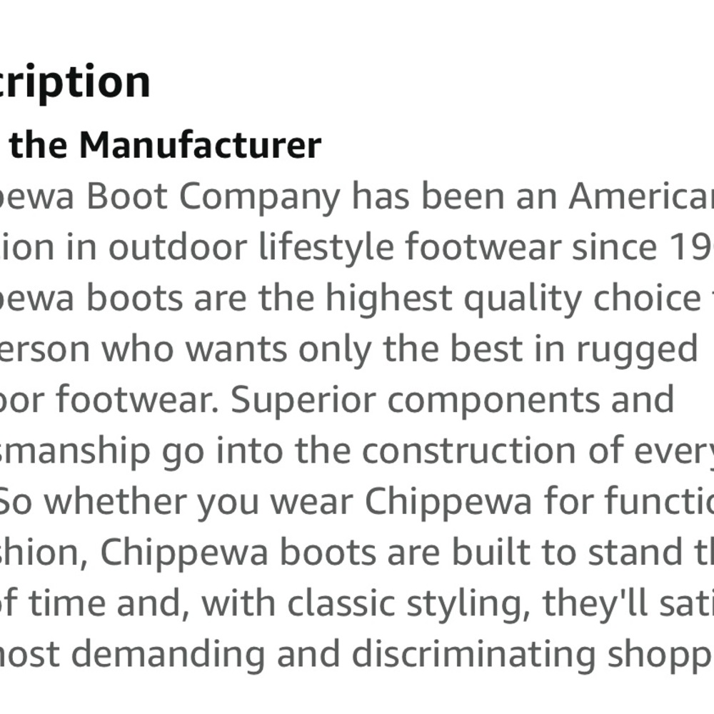 Pair of Chippewa women boot. Boots are in excellent condition.